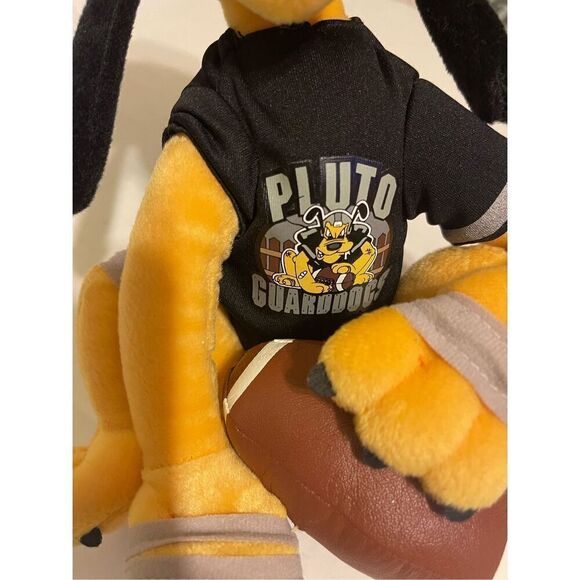 Disney Mickey Mouse 10 inch Pluto K9 Guard Dog Mickey Mouse dog plush football - Picture 3 of 5